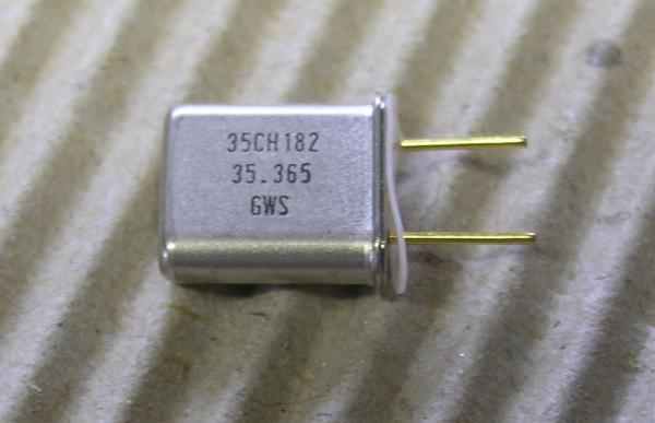 Empfängerquarz Mini 35MHz Kanal 185