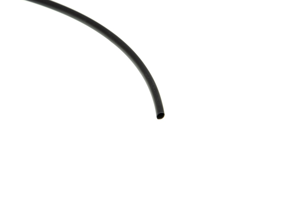 Schrumpfschlauch 3,2 mm schwarz, lose, 1 m, polyolefin, selbst verlöschend, Rate 3:1