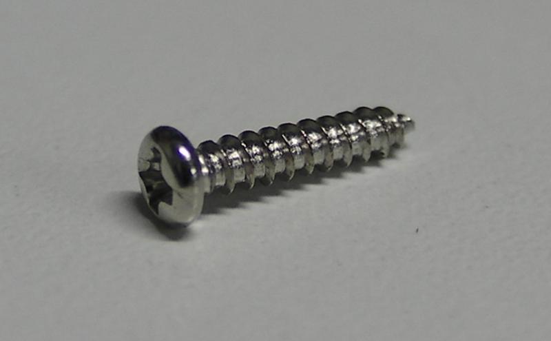 Blechschraube 2x10mm  Zylinderkopf D3,4mm (VPE 20)