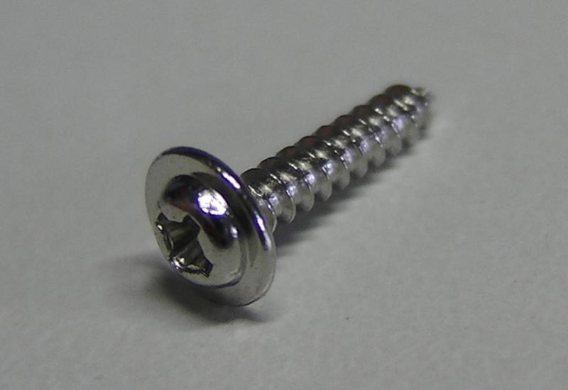 Blechschraube 2x10mm  Linsenkopf mit Scheibe  D5,25mm (VPE 20)