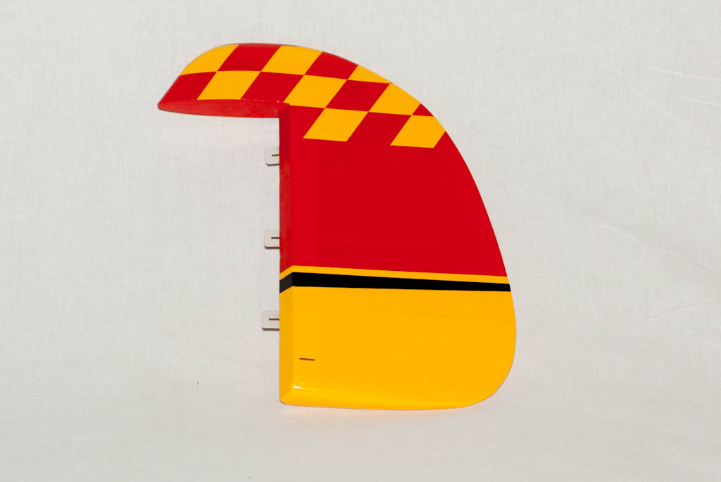 Seitenruder in rot/gelb für YAK 55M 1.4