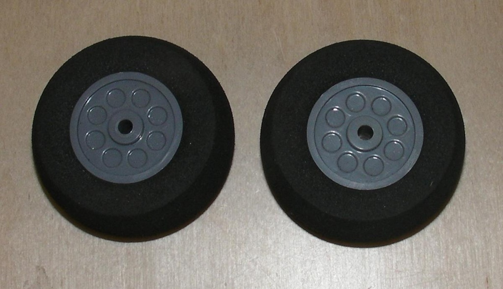 Räder für Fahrwerke (2Stk) 45x19mm