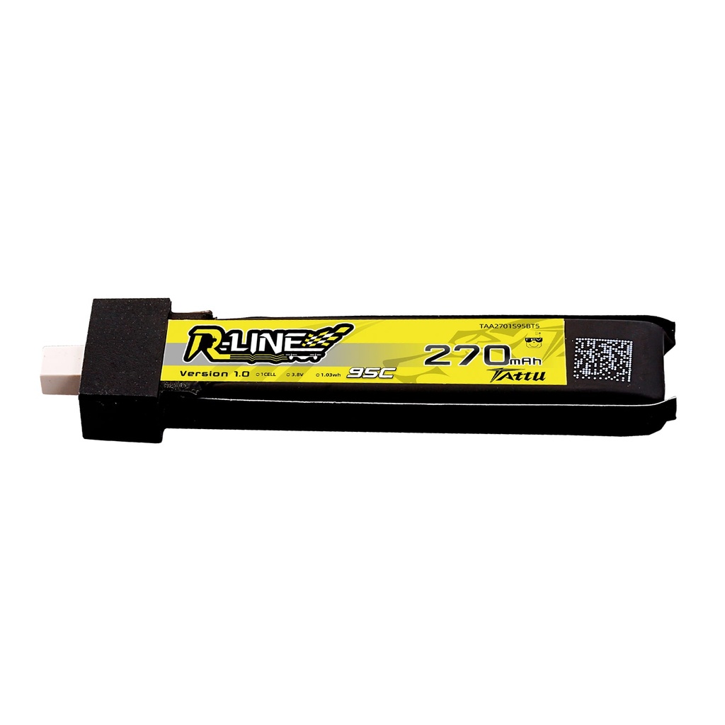 Tattu 270mAh 1S 95C 3.8V HV Lipo Battery with BT2.0 Plug (5pcs)