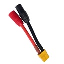 XT60 male to AS150 RED female Black male , AWG#12 60mm