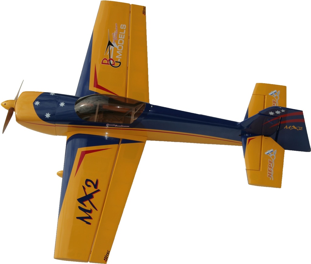 GB-Models MX2 gelb/blau 132cm