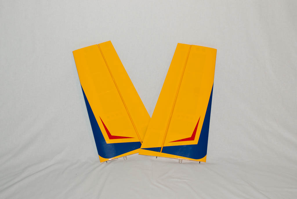 GB-Models MX2 Flächenpaar gelb/blau 132cm