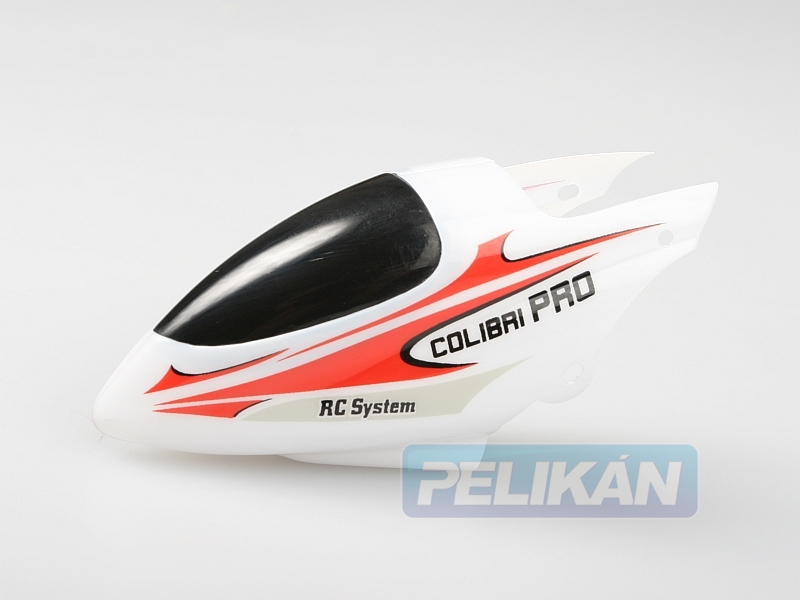 Kabinenhaube weiß/rot passend zu Easycopter V4.5 COLIBRI PRO