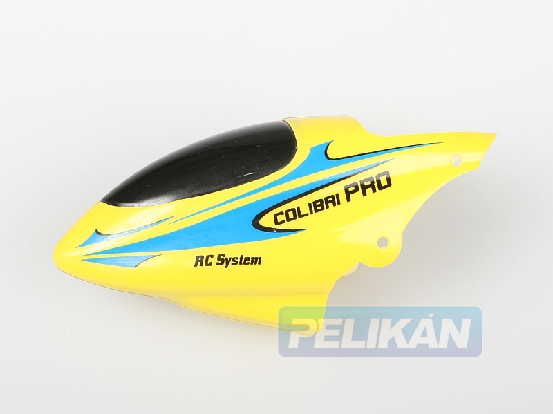 Kabinenhaube gelb/blau passend zu Easycopter V4.5 COLIBRI PRO