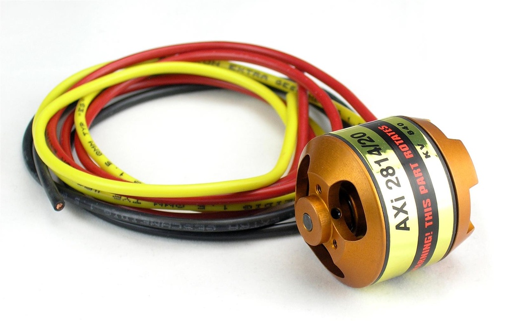 AXI 2814/20 KV840 mit 70cm langen Kabeln und kurzer Welle