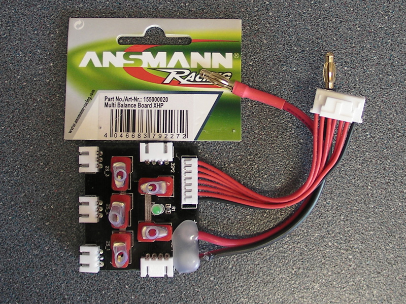 Multi-Balance Board für 3x2s oder 2x3s LiPo mit XHP Balancerstecker