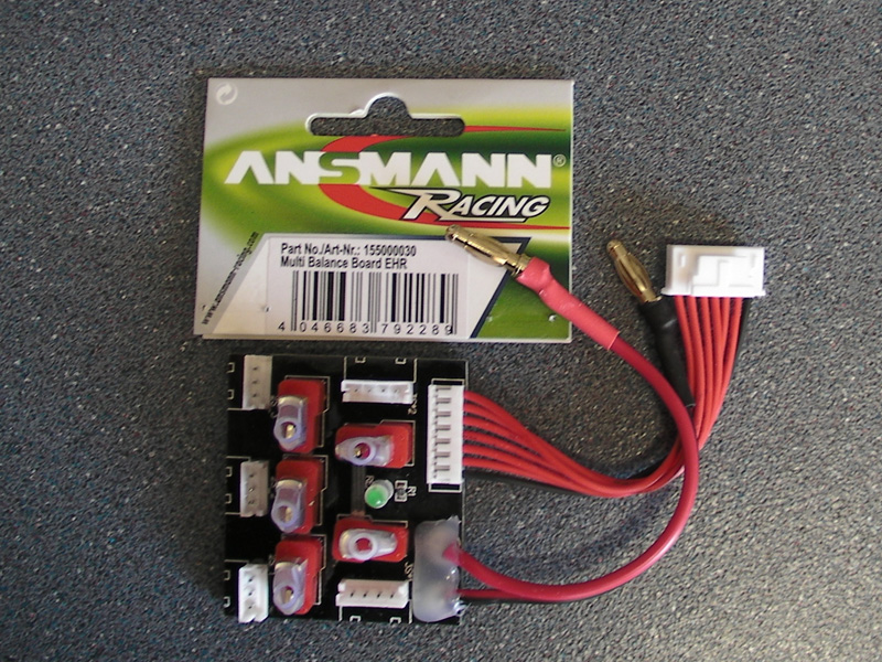Multi-Balance Board für 3x2s oder 2x3s LiPo mit EHR Balancerstecker