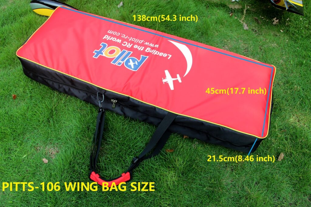 Tragfächenschutztasche für Pilot-RC Pitts Challenger 106"