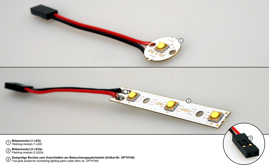 Blitzermodul (grün/3 LEDs)