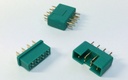 Servosteckverbinder 8polig, Stecker & Buchse, 2 Paar (mit Platine/Befestigungsmat.)