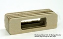 Steckergehäuse Holz (für 8polige Stecker)