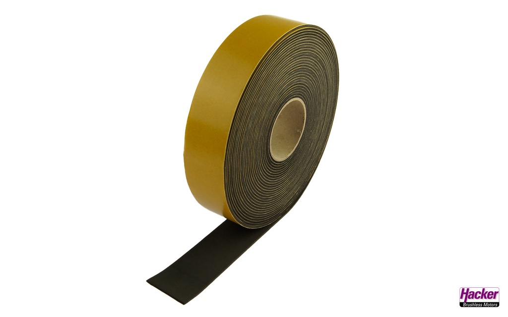 Antirutsch-Moosgummistreifen 38 x 2 mm - 10 Meter-Rolle