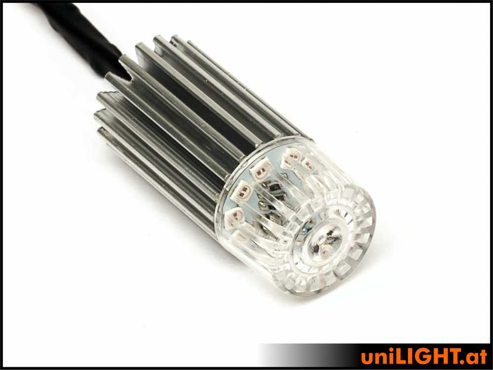 19mm ROUND Navigationslicht, 8Wx2, T-Fuse Rot
