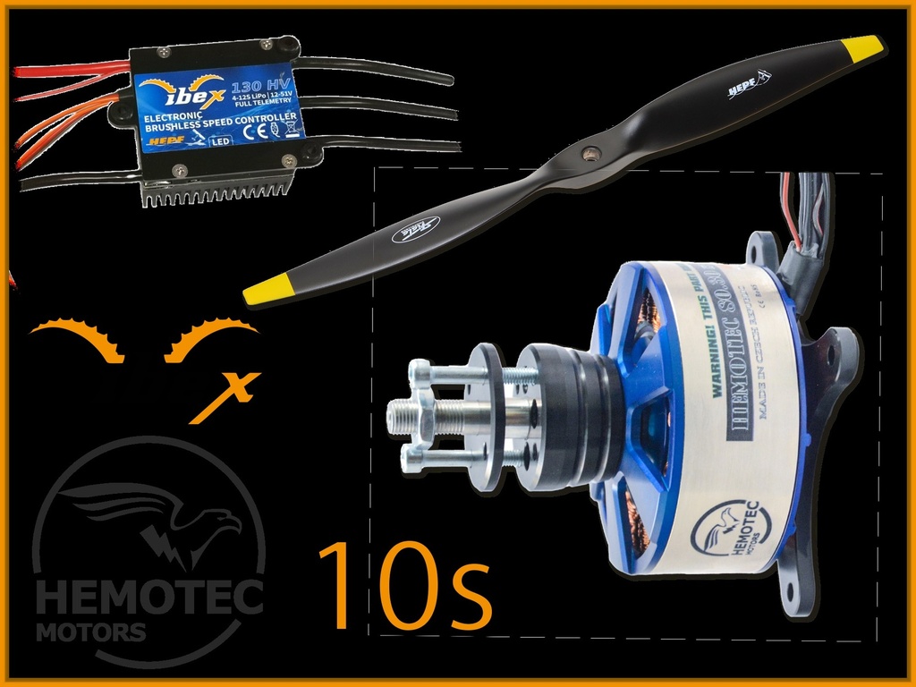 Hemotec/Ibex Antrieb für 3D Modelle mit ca. 2.1m Spannweite  für 10s Lipo