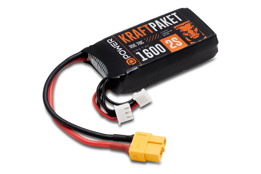 D-Power KRAFTPAKET 1600 2S LIPO 7,4 V 35/70C  - XT60