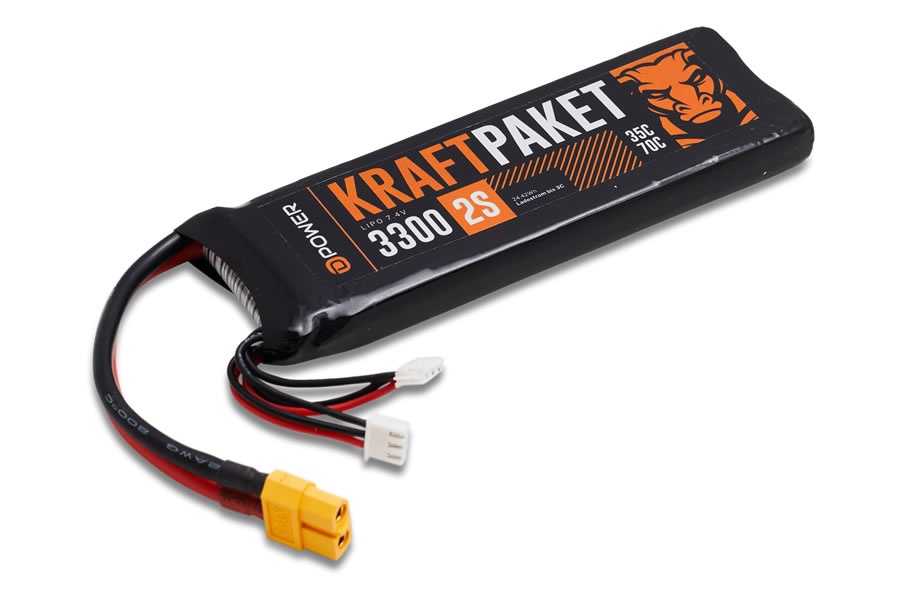 D-Power KRAFTPAKET 3300 2S LIPO 7,4 V 35/70C  - XT60