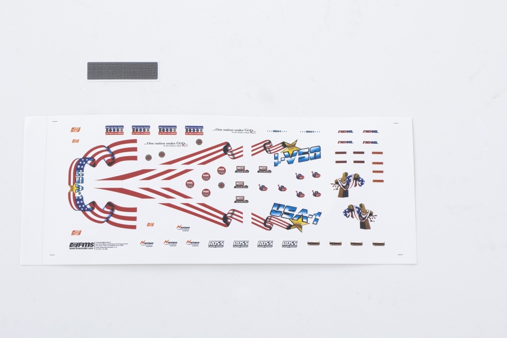 FMS Smasher 1:24 - KAROSSERIE DEKORBÖGEN (USA 1)