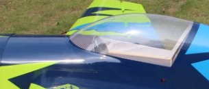 Kabienenhaube für Pilot RC Slick 60" grün/blau 02