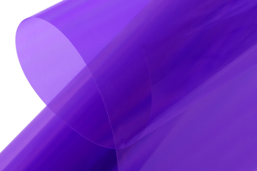 KAVAN Bespannfolie/Bügelfolie 64cm breit, 2m lang transparent violett