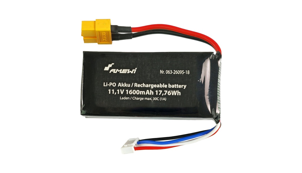 LiPo Akku 3S 11,1V 1600mAh XT60
