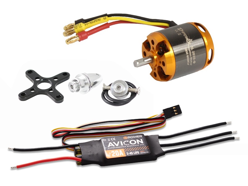 D-Power Brushless Set AL2835-9 & AVICON 20A Regler
