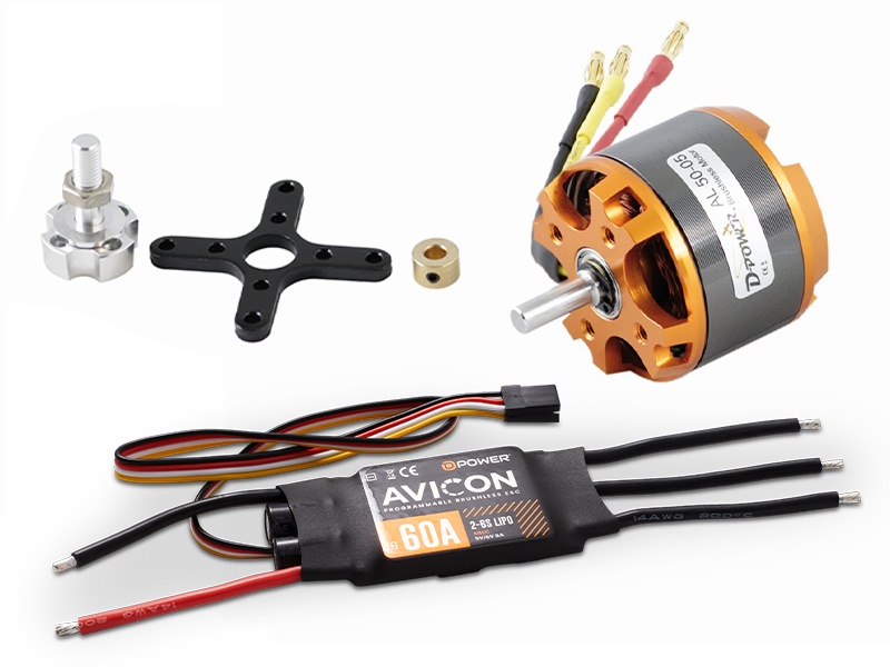 D-Power Brushless SET AL50-05 & AVICON 60A Regler