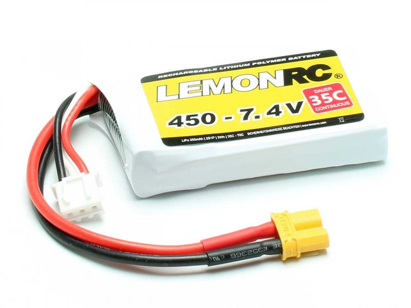LiPo battery LEMONRC 450 - 7.4V (35C)