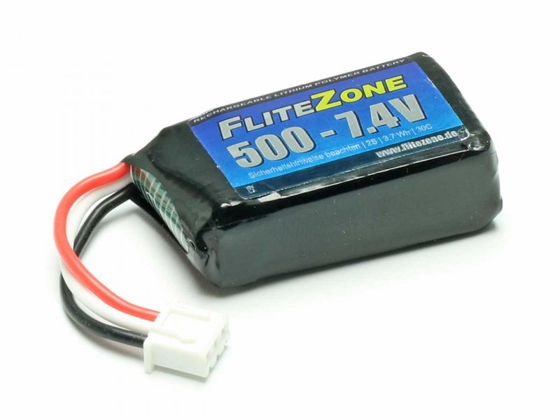 LiPo Akku FliteZone 500 - 7.4V (120X u.a.)