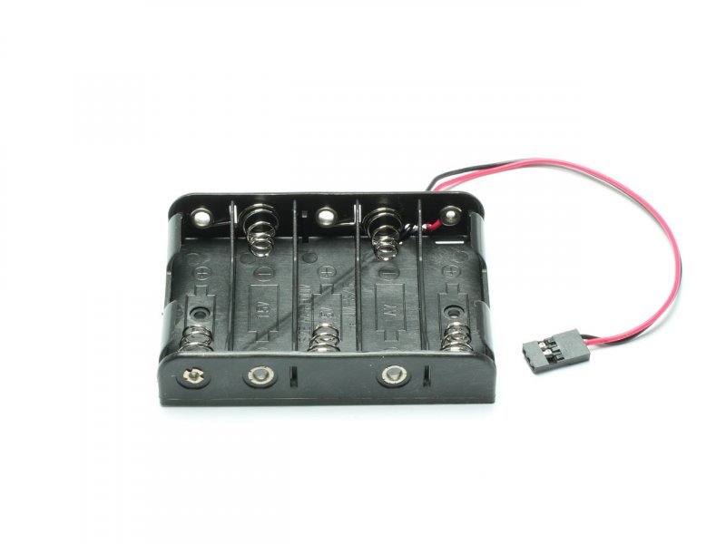 Battery box flat 5 x AA Mignon