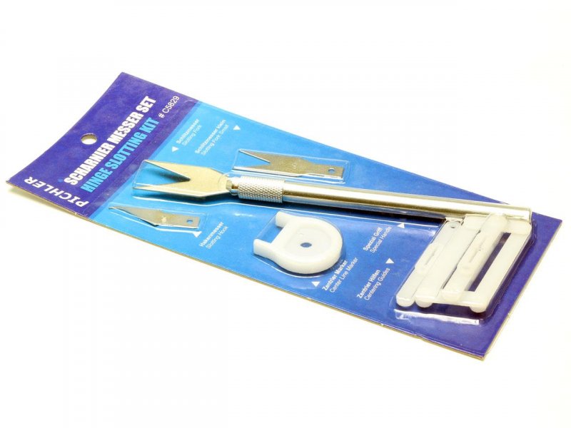 Scharnier Schneide Schlitz Set