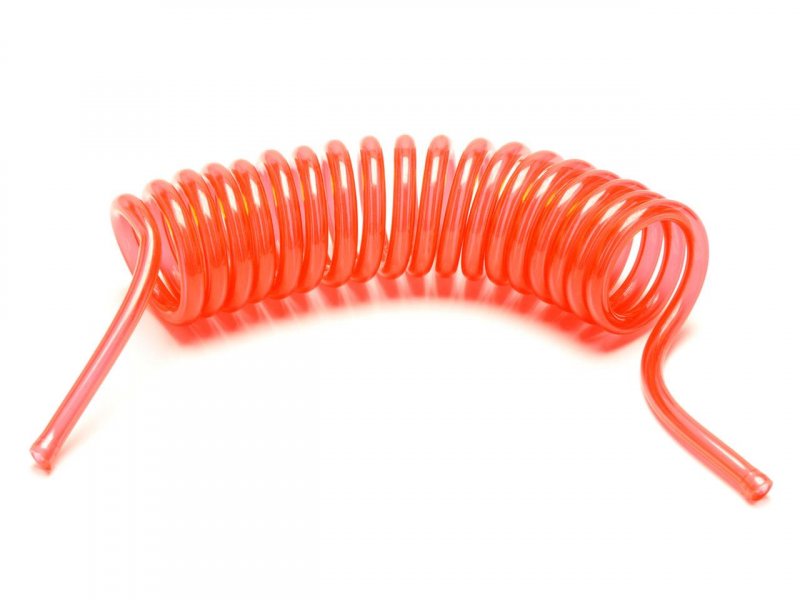Spiralschlauch PU Ø 5mm rot (VE=1m)