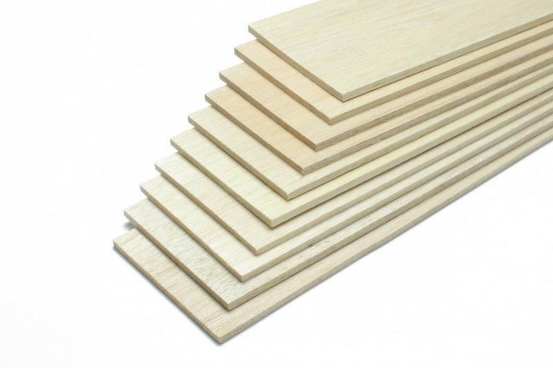 Balsa Brettchen 3,0 x 100 x 1000mm (VE=10St.)