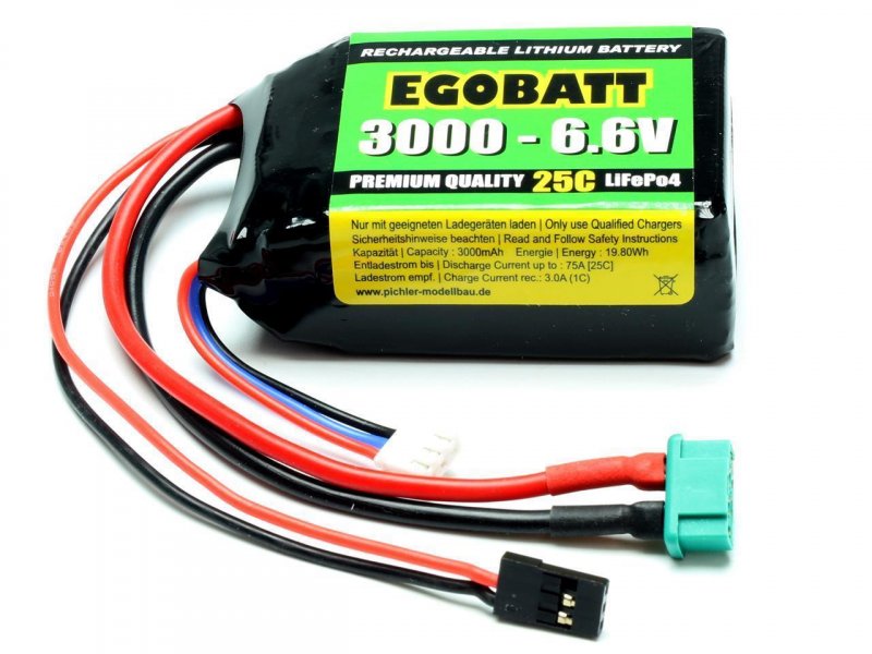 LiFe Battery EGOBATT 3000 - 6.6V (25C)