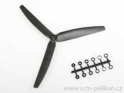GWS 3 Blatt Slow Fly Prop HD 10x6" black linksdrehend