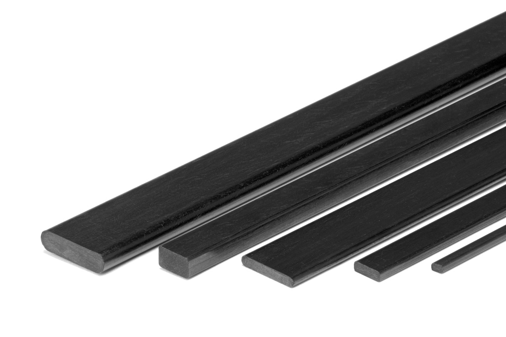 Kohlenfasser-VIerkantstab 2,0x12,0x1000mm