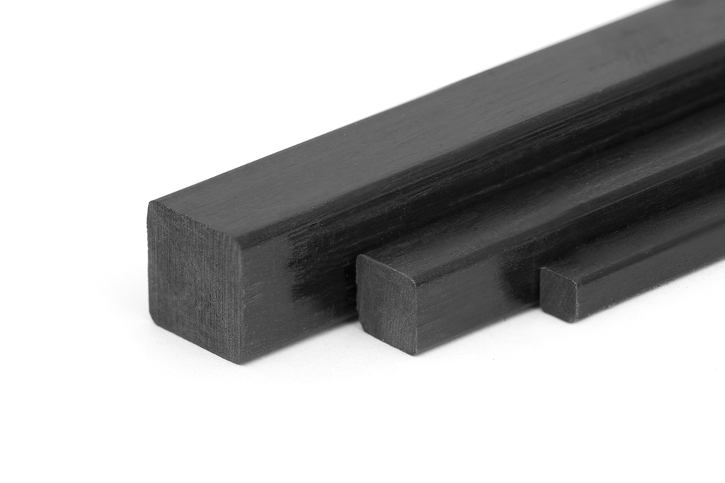 Kohlenfaser-Vierkant 3x3x1000mm