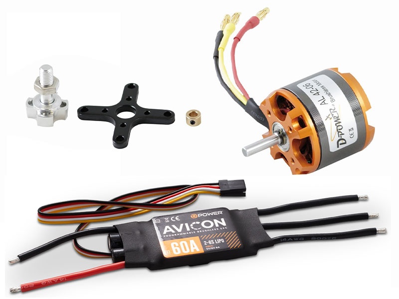 D-Power Brushless SET AL42-06 & AVICON 60A Regler