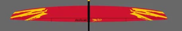 RCRCM 300 Doppel CFK Ersatztragflächen Rot/Schwarz 1 Paar