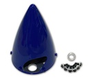 CFK Spinner D 101mm (4,0") mit Alu Grundplatte d 10 / 8mm 2-Blatt Propausnehmung in blau