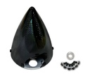 CFK Spinner D 129mm (5,0") mit Alu Grundplatte d 10 / 8mm 2-Blatt Propausnehmung in sichtcarbon