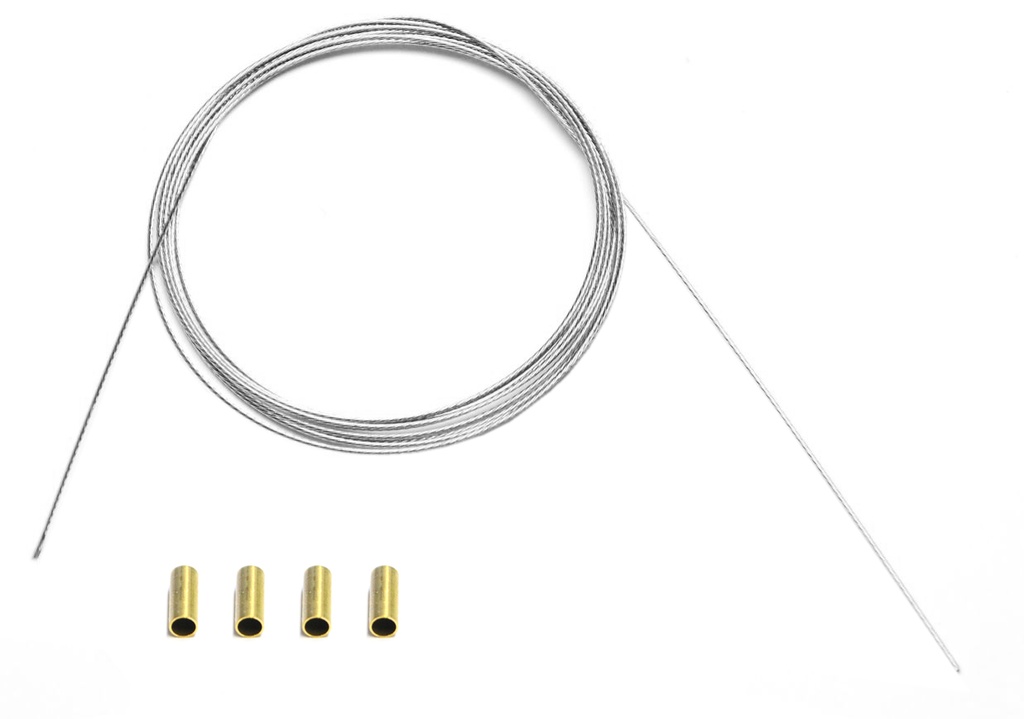 Kunststoffummanteltes Stahlseil D 0,8mm Länge 100cm