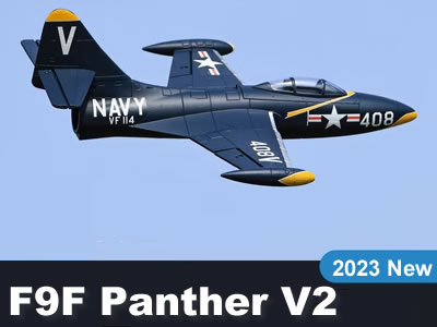 Freewing F9F Panther 4S Blau 64-mm-EDF-Jet – PNP