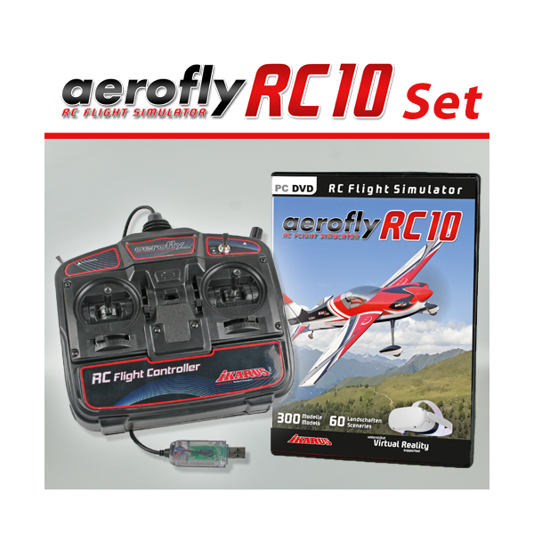 Set: aeroflyRC10 mit USB-FlightController