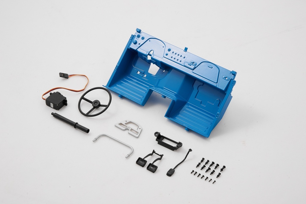 FMS Toyota FJ40 - Lenkrad und Instrumententafelsatz blau