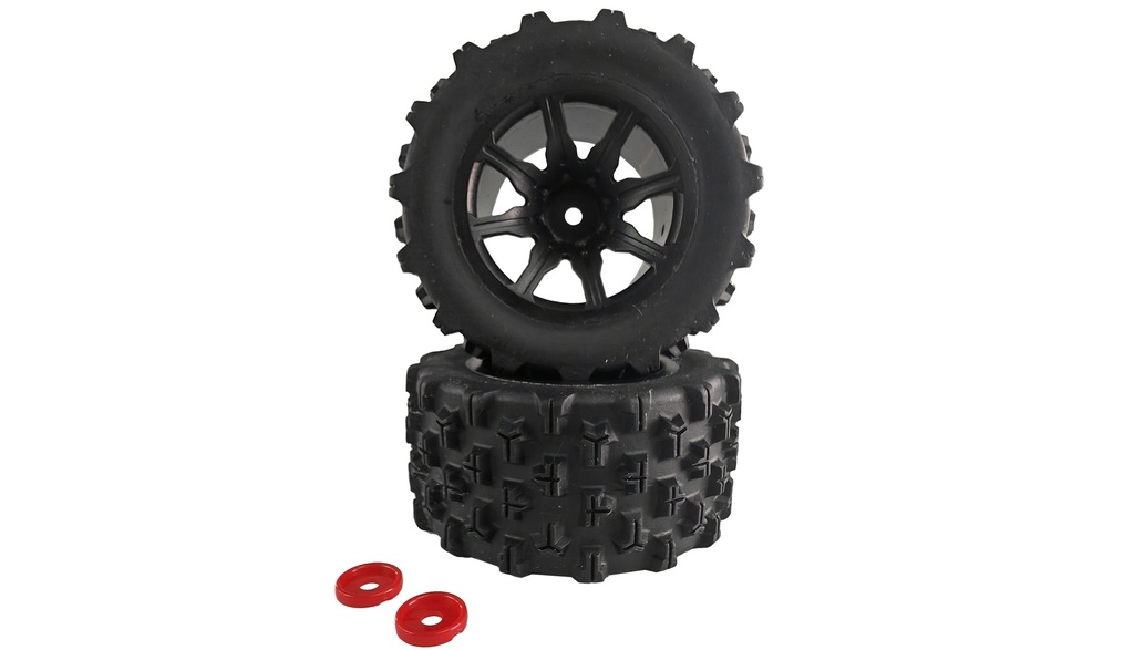 Kompletträder Grob Hyper Go 1:14 Sandbuggy, 2 Stück