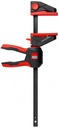 BESSEY Einhandzwinge mit drehbarem Griff "EZ360" Spannweite 600 mm Ausladung 80 mm Spreizweite 195-765 mm Schiene 18x5 mm Spannkraft 1.400N